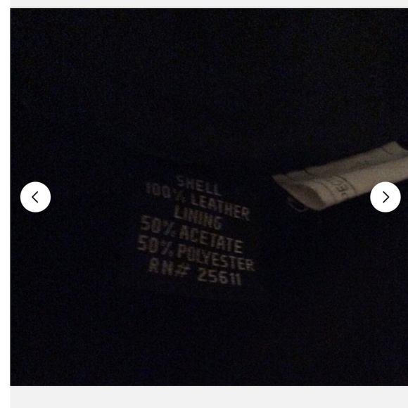 100% Leather AVANTI Double Breasted Jacket! Satin lining… size M - Picture 5 of 6